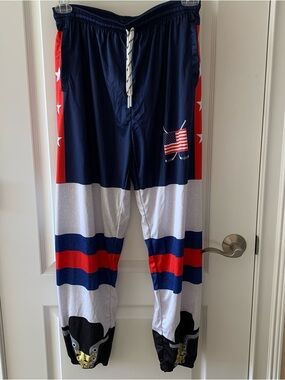 Men's Patriotic Navy, Red & White Athletic Joggers